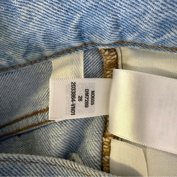 Madewell Low-Slung Straight Jeans Blue Wash Size 26 - Picture 7 of 9